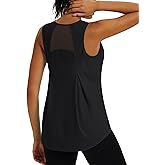 TACVASEN Women's Workout Tops Lightweight Racerback Sleeveless Breathable Shirts Athletic Running Yoga Gym Tanks for Women
