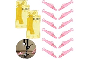 Agamino 14Pcs Needle Threader, Fish Mouth Sewing Machine Needle Threader for Sewing Machine, Automatic Needle Threaders for H