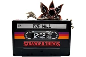 Stranger Things Clock Alarm Clock Cassette Lamp Original Black