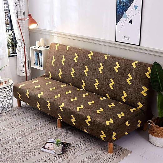 SLOUD Sin Brazos Sofá Cama Cubierta, futón de Fundas, elástico Plegable