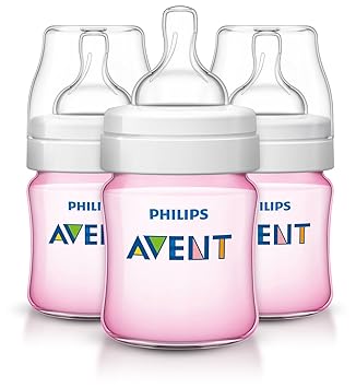 anti colic bottles pink