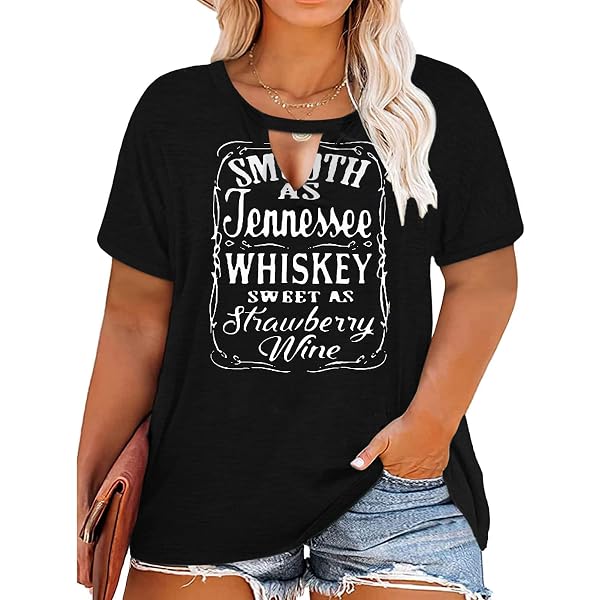Women's Whiskey Sweet As Strawberry Wine Graphic Tank Top - Country Music Funny Sleeveless Tee, Light Grey, Small