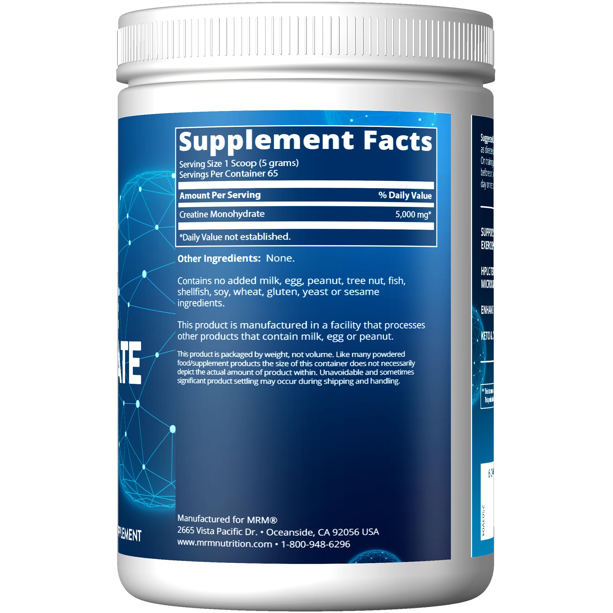 MRM Creatine Monohydrate Powder (Micronized) - 325g - Powder
