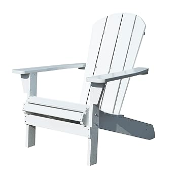 northbeam ADC0461120110 Adirondack Relaxed Stuhl, Holz, weiß