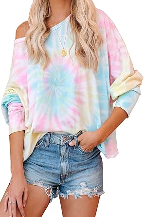 tie dye womens sweatshirt