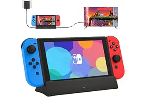 KEKUCULL TV Docking Station for Switch,Docking Station with 4K 1080P HDMI and USB 3.0 Port,Replacement for Official Switch Dock(Not for Switch2 and Not Included Cable)