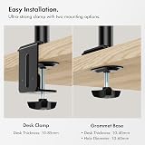 VonHaus Triple Monitor Stand 17-27 inch 75x75 100x100 VESA Clamp view 4