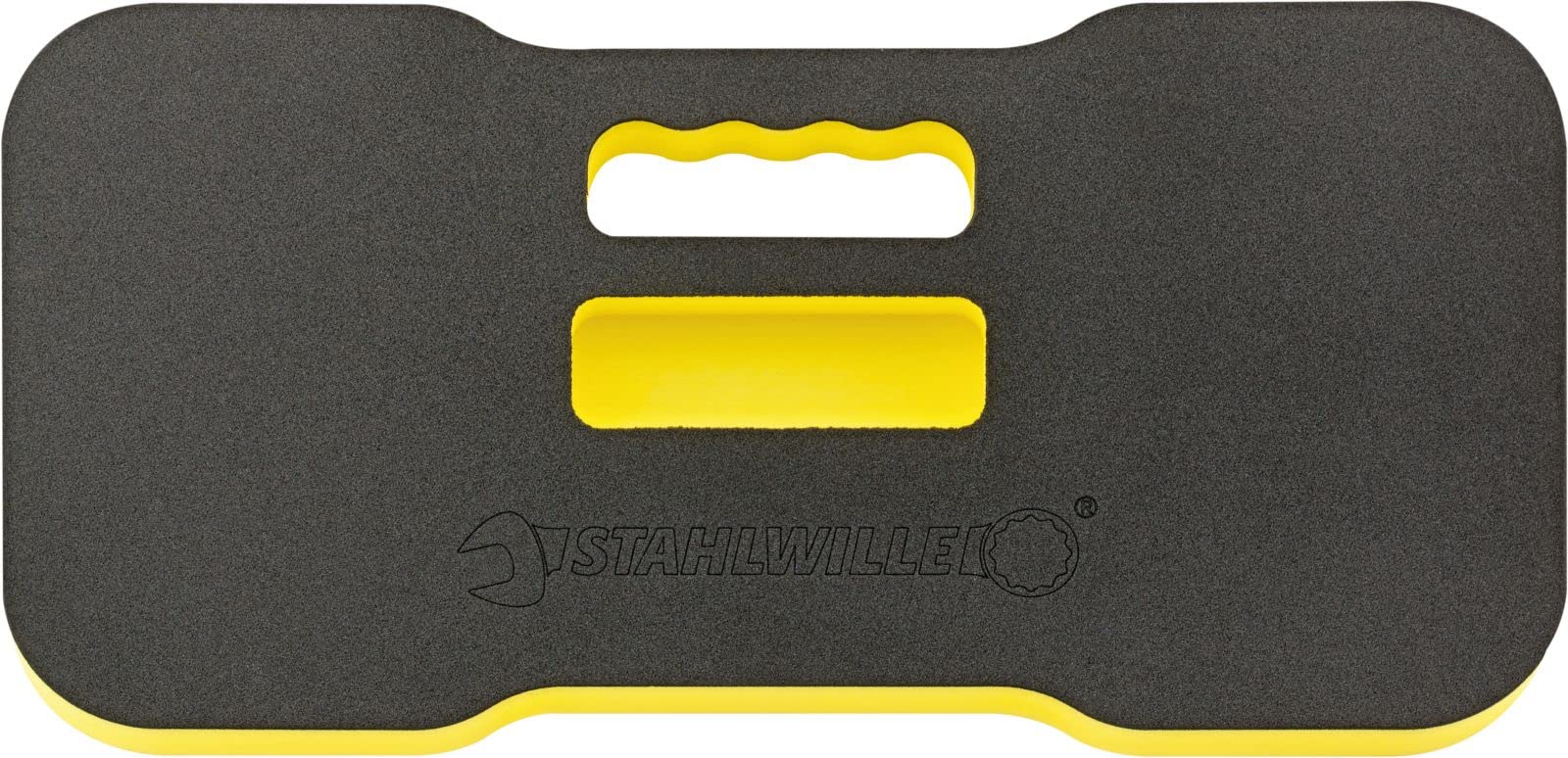 STAHLWILLE Knee mat with recessed Grip and Compartment for Small Parts, for Workshop, Home or Garden, Flexible and Chemical Resistant, Made in Germany