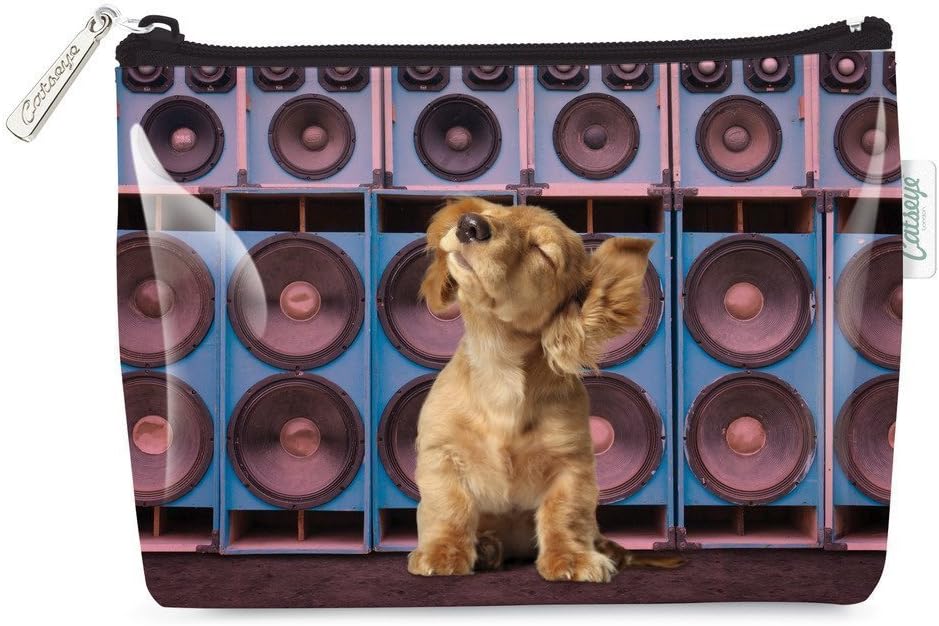 Catseye Cosmetic Makeup Bag - Music Pup, Small