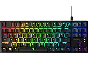HyperX Alloy Origins Core - Tenkeyless Mechanical Gaming Keyboard, Software Controlled Light & Macro Customization, Compact F