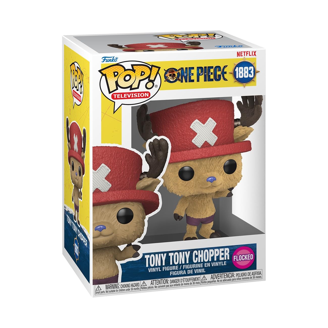 Funko Pop! TV: One Piece - Tony Tony Chopper - Flocked - Collectable Vinyl Figure - Gift Idea - Official Merchandise - Toys for Kids & Adults - Anime Fans - Model Figure for Collectors