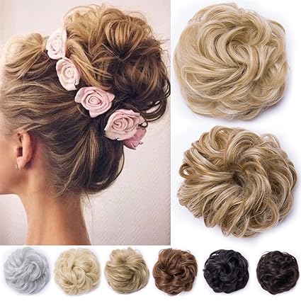 Onepcs Synthetic Hair Bun Hair Scrunchies Extension Hairpiece Wig