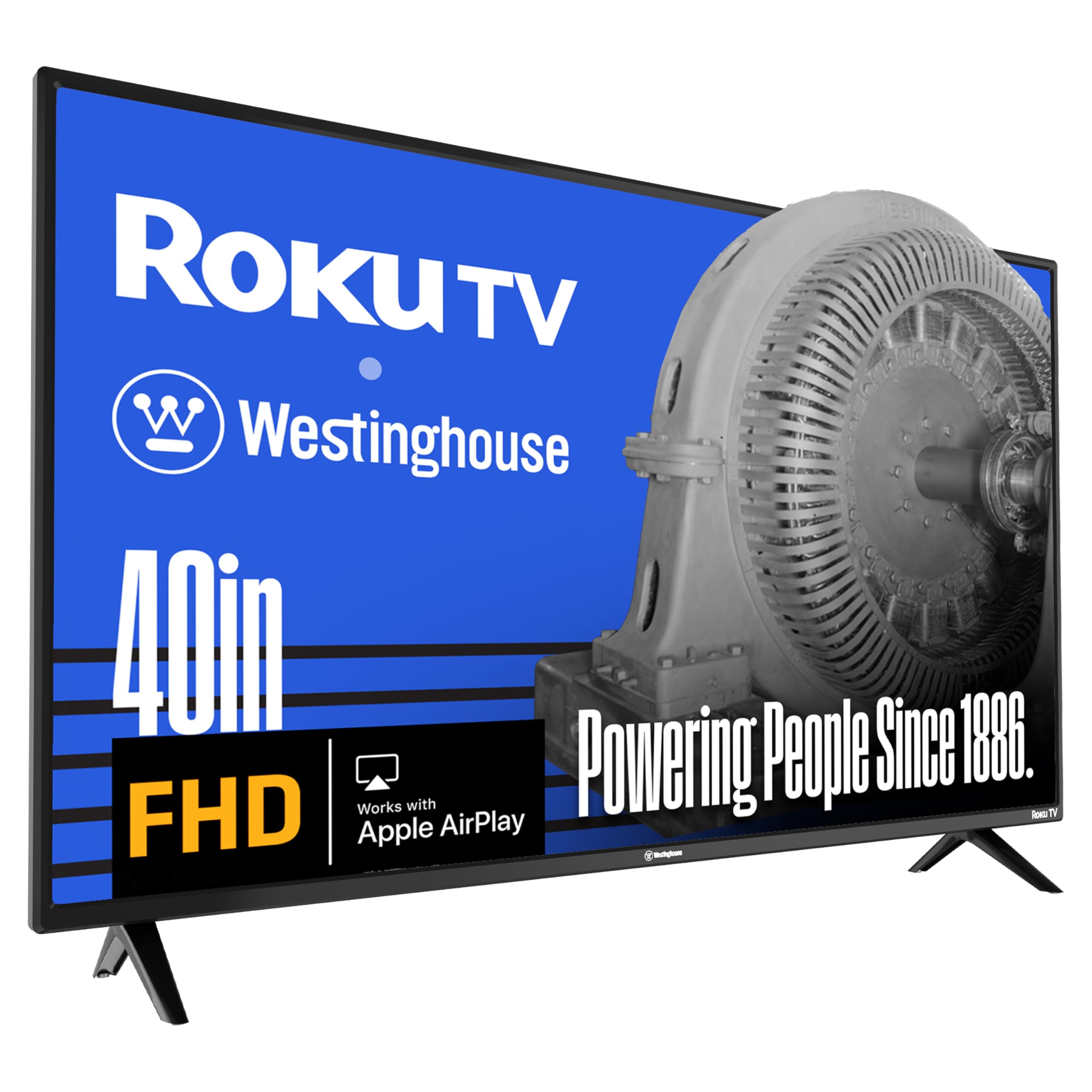 Photo 1 of Westinghouse Roku TV - 40 Inch Smart TV, 1080P FHD Television with Wi-Fi Connectivity and Mobile App, Flat Screen, Bluetooth, Compatible with Apple AirPlay, Alexa and Google Assistant