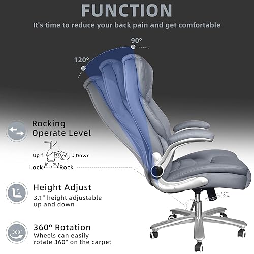 Sucrever Executive Office Chair, Big and Tall Office Chairs for