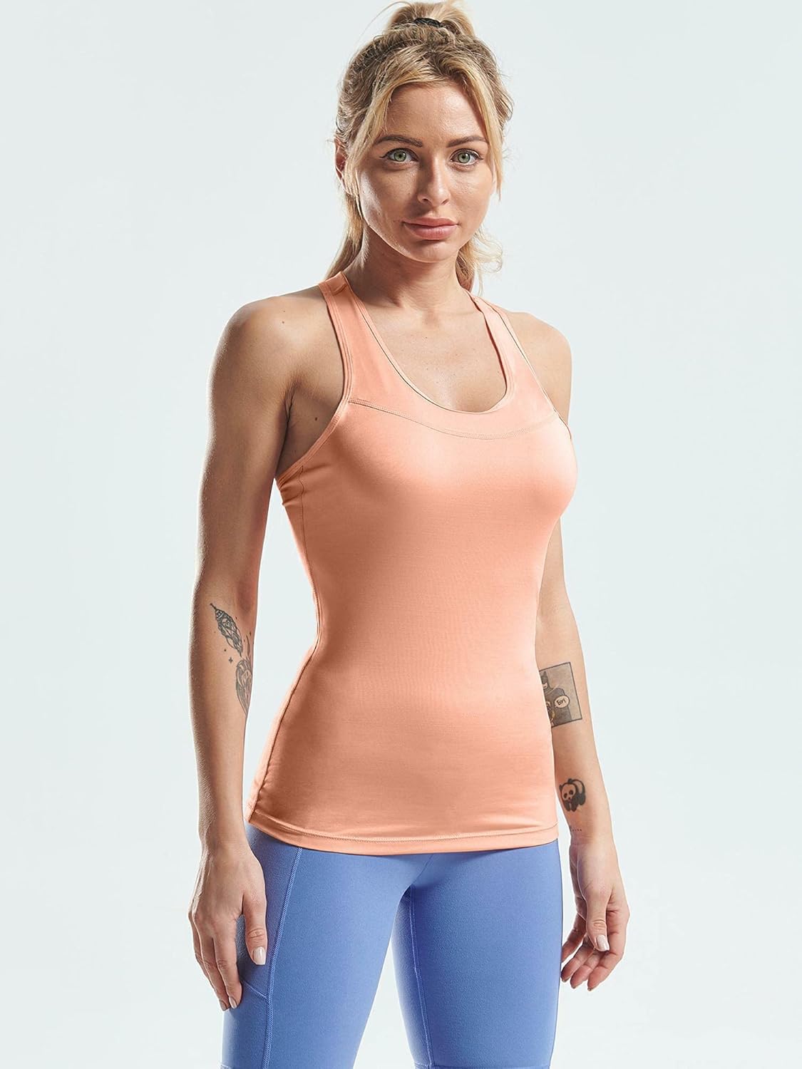 CADMUS Women Dry Fit Compression Athletic Tank Top for Yoga Running 3 Pack: Clothing