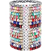 Dremcoue Six Seven Bracelets Funny Six Seven 67 Bracelet for Men Women Funny 67 Meme Bracelets :A Birthday, Valentine's Day, Easter, Christmas Stocking Stuffer Gift for Tweens & Teens 16 Pcs