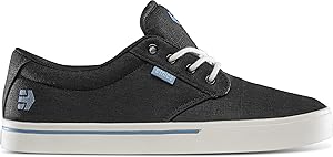 Etnies Jameson 2 Eco – Nachhaltiger Skate-Stil, verstärkte Cupsole, gepolsterte Dämpfung, Alltagssneaker, vegan - Black/Blue/Black - 40