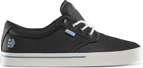 Etnies Jameson 2 Eco – Nachhaltiger Skate-Stil, verstärkte Cupsole, gepolsterte Dämpfung, Alltagssneaker, vegan - Black/Blue/Black - 40