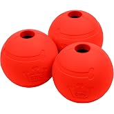 Chew King Flavored Rubber Ball Collection, 2.5 Inch Beef Flavor Rubber Balls 3-Pk