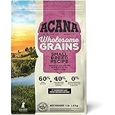 ACANA Wholesome Grains Dry Dog Food Small Breed Recipe Real Chicken Eggs and Turkey 4lb Bag