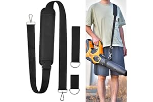 Tanmqin Universal Shoulder Strap for Leaf Blower & String Trimmer, Compatible with WOLFMEN for EGO Power+ for Worx for LAZYBOI for LEAPUL for DEWALT for MZK for Greenworks for Black+DECKE (1, Balck)