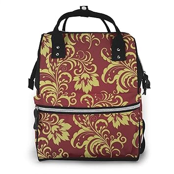 burgundy diaper bag