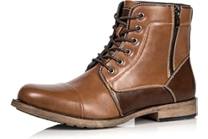 Metrocharm MC308 Men's Lace Up Cap Toe Formal Dress Casual Fashion Boots