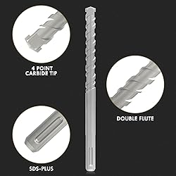 12PCS SDS Plus Rotary Hammer Drill Bits