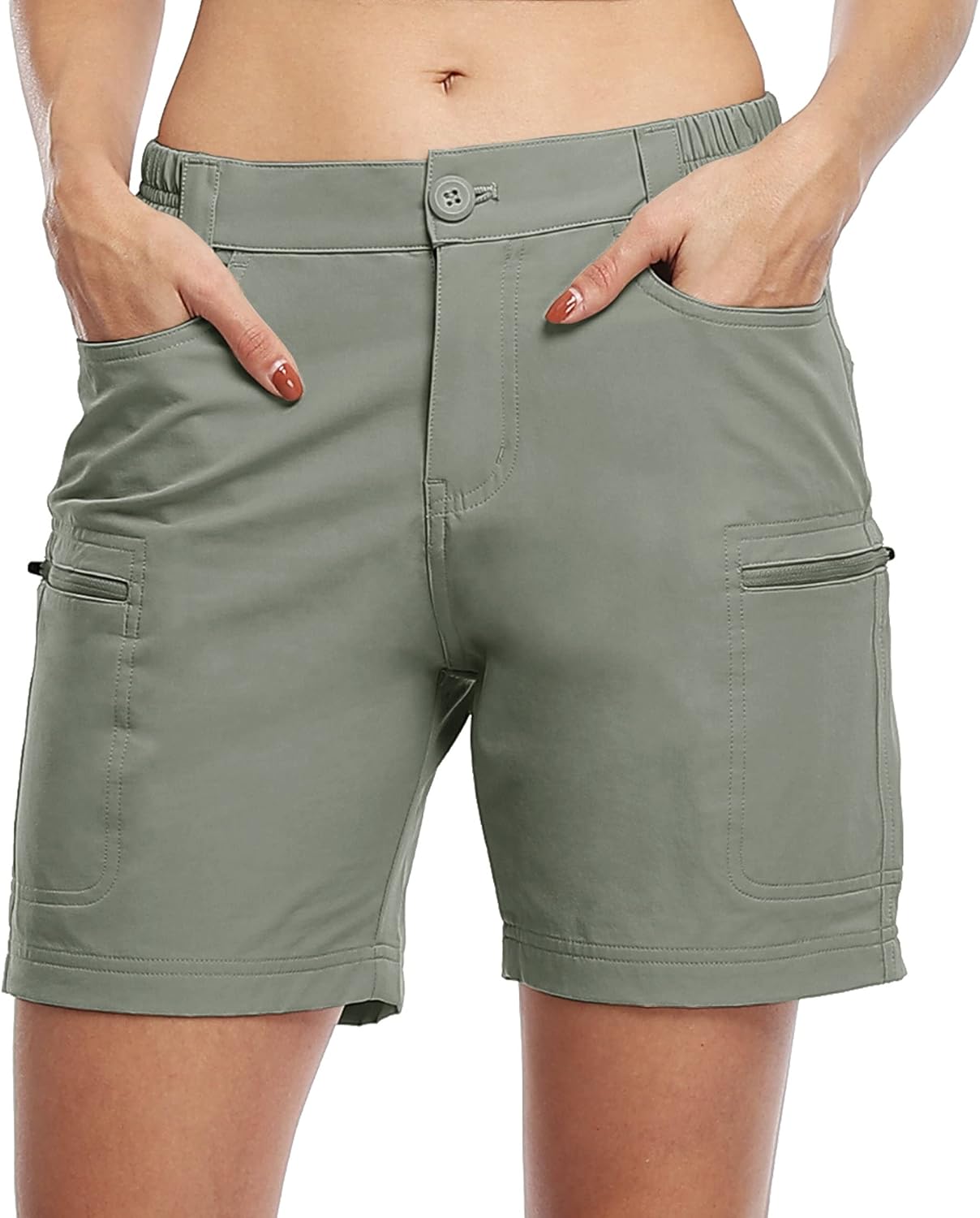 Willit Women's Hiking Cargo Shorts Stretch Golf Active Shorts Water Resistant Outdoor Summer Shorts with Pockets 5" : Sports & Outdoors