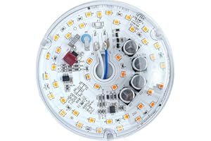 HAOLEDI 3.94'' LED Ceiling Fan Light Retrofit Kit, Ceiling Light Replacement kit, Ceiling Flush Light Retrofit PCB,120V 18W 2000LM Warm White 3000K (DS 1-Pack Warm White 3000K)