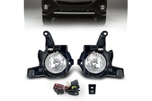 BOXLIGHT Fog Lights for 2013 2014 2015 RAV4 with H16 19W Halogen Bulb & Switch and Wiring Kit (Clear Lens)