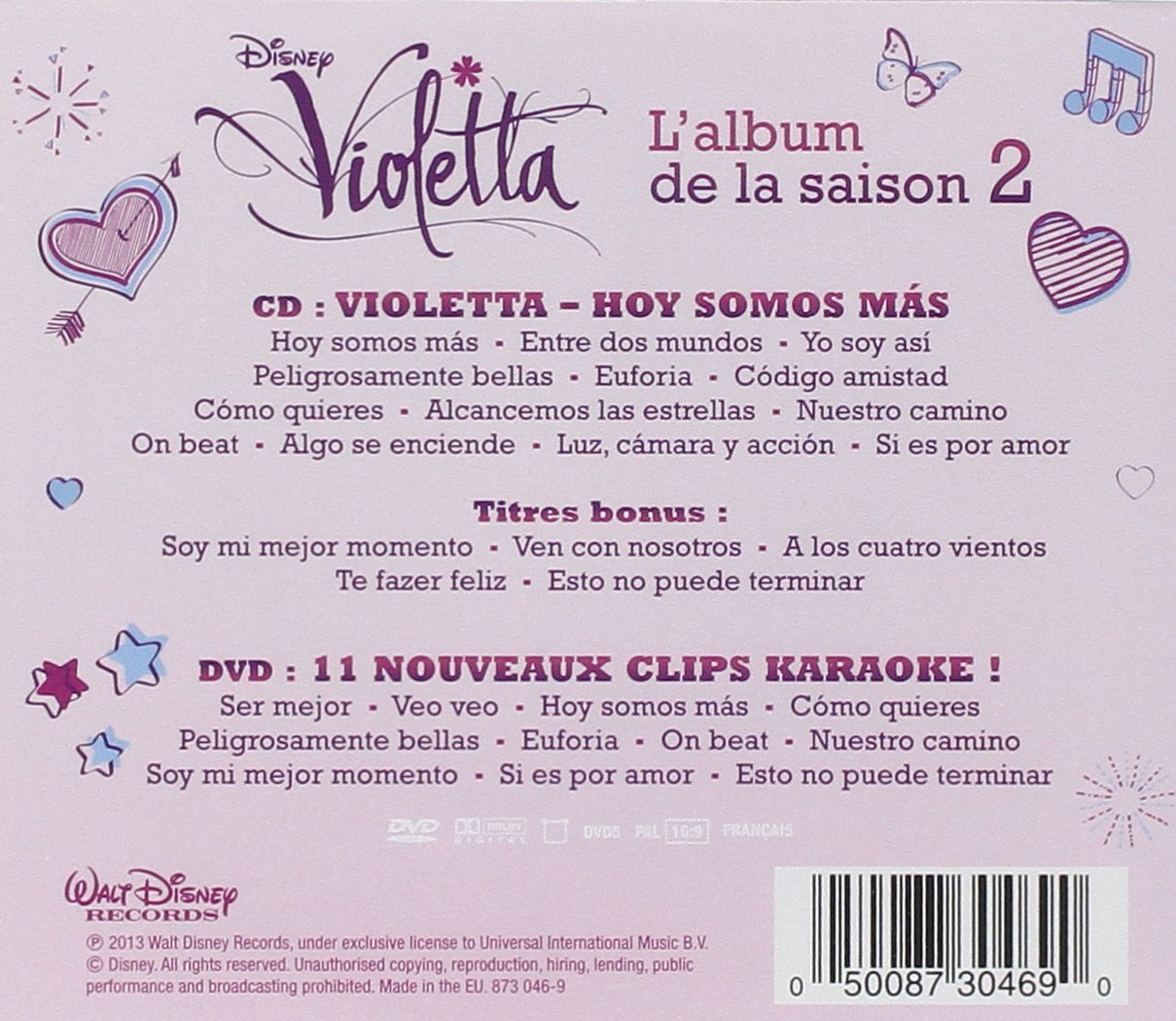 Violetta Violetta Saison 2 Violetta Amazon De Musik