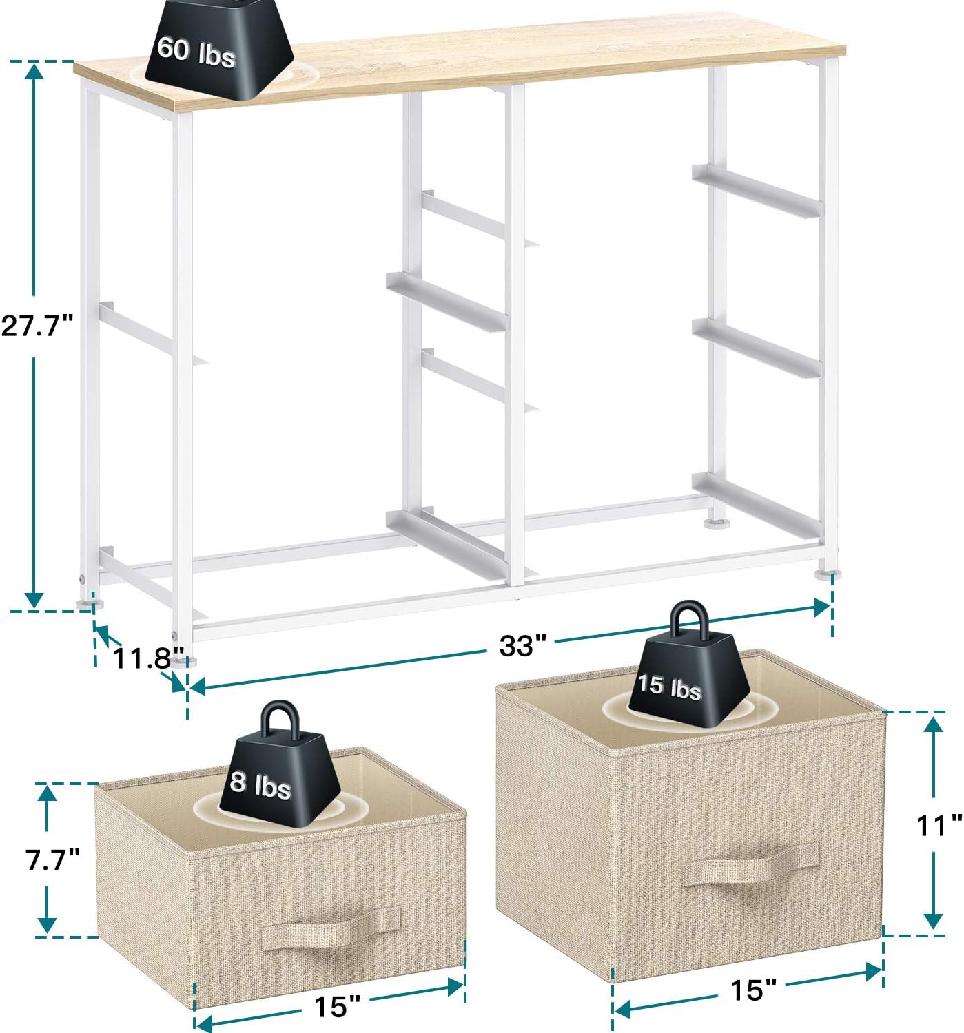 Fabric Dresser with 5 Drawers, Vertical Wide Dresser Storage Tower, Organizer Unit with Wood Top and Easy Pull Handle for Closets, Living Room, Nursery Room, Hallway by Pipishell: Home Improvement