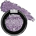 Afflano Sparkle Purple Glitter Eyeshadow One-Swipe Coverage, Diamond Lilac Purple Glitter Eyeshadow Palette Single, Pigmented Metallic Violet Eye Shadow Pallet for Girl Women Bold Eye Look, 7H