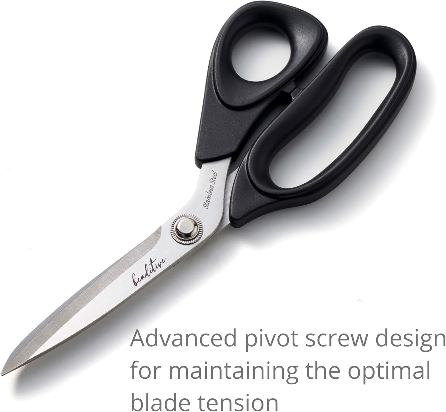 Beaditive Sewing Scissors - 8.5-Inch Stainless Steel Fabric Scissors - Professional Scissors for Easy Cloth Cutting & Quilting - Comfortable Craft Tailor & Dressmaker Shears: Home Improvement