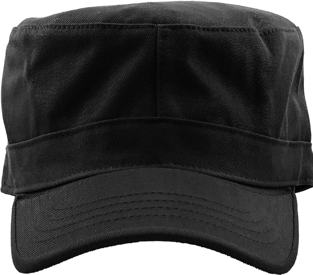 Cadet Army Cap Basic Everyday Military Style Hat (Now with STASH Pocket Version Available) at  Men’s Clothing store