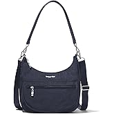 Baggallini Modern Pocket Half Moon 11"x10.5" Shoulder Women W/Replaceable Straps Converts to Crossbody Bag