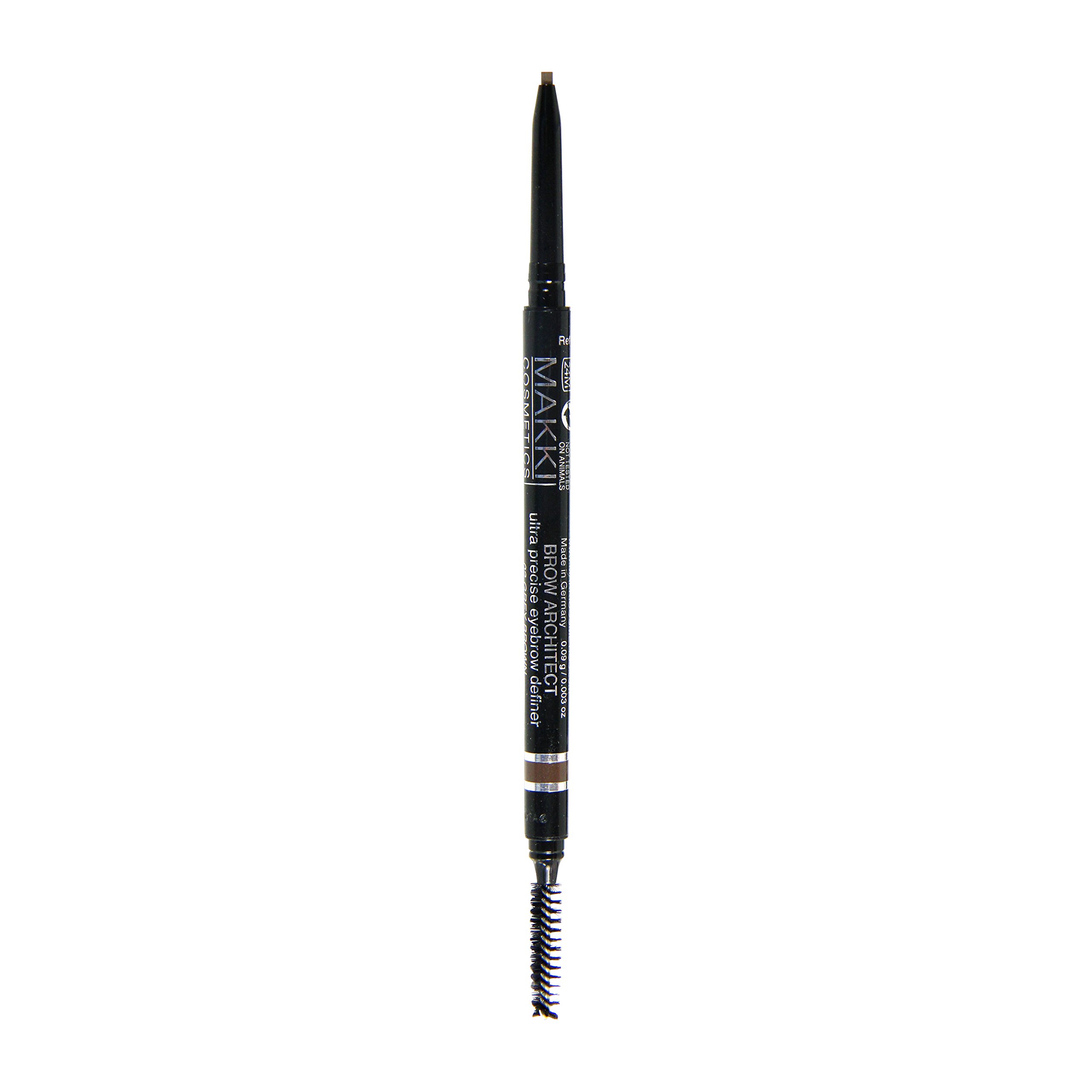 Makki Grey Brown Brow Architect Eyebrow Definer Pencil Matte Finish with brush fine strokes natural expression