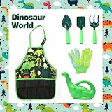 Cheerful Children Toys Kids Gardening Set with Apron Dino Unicorn Theme view 8