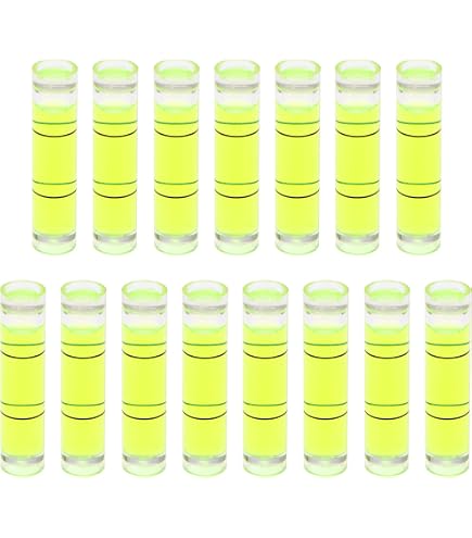 JYK Mini Cylindrical Bubble Levels - 20 Pack, 9.5x40mm Small Spirit Levels For DIY, Construction & Layout Work - View #10