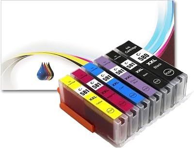 BVH Direct 6PK PGI-580XXL CLI-581XXL Ink Cartridges for Canon Pixma TS Series