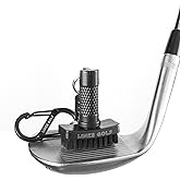 Links Golf &ndash; Mini Golf Club Brush, Portable Golf Club Cleaner with Quick-Release Magnet &amp; S-Carabiner Clip, Heavy Duty Nylon Bristles for Golf Bag, Cart and Pants