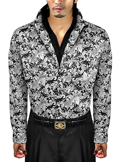 チョイ悪 フローラル柄 オラオラ系 チョイワル 白 悪羅悪羅系 シフォン