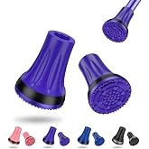 supregear Crutch Tips, 7/8 inch Heavy Duty Rubber Replacement for Crutches, Anti-slip Thickened Feet Cap Walking Cane Tips, Safety Durable Accessories for Seniors Elderly (Set of 2)