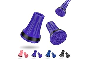supregear Crutch Tips, 22 mm(7/8 inch) Heavy Duty Rubber Replacement for Crutches, Anti-slip Thickened Feet Cap Walking Cane 