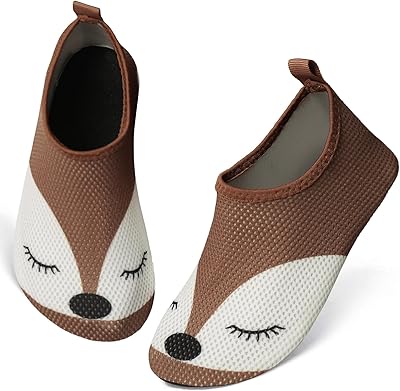 TMEOG Badeschuhe Kinder Wasserschuhe Kleinkind Aquaschuhe rutschfeste Schwimmschuhe Schnell Trocknend Strandschuhe Surfschuhe Badeschuhe für Kinder Jungen Mädchen