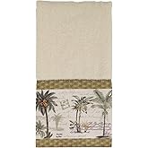 Avanti Linens - Fingertip Towel, 100% Soft & Absorbent Cotton Towel, Coastal Home Decor (Colony Palm)