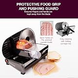 Andrew James Electric Food Slicer 150W with 3 Blades 19cm Cured Meat Bread view 5
