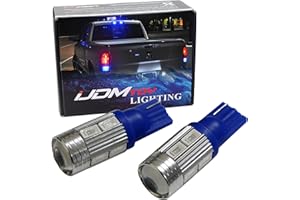 iJDMTOY Sparking Blue 10-SMD 921 912 920 168 T10 Replacement Bulbs Compatible With Truck 3rd Brake Lamp Cargo Lights