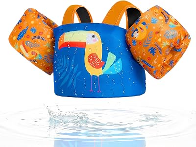 Gogokids Toddler Swim Vest with Arm Bands 2-6 Years Pool Beach
